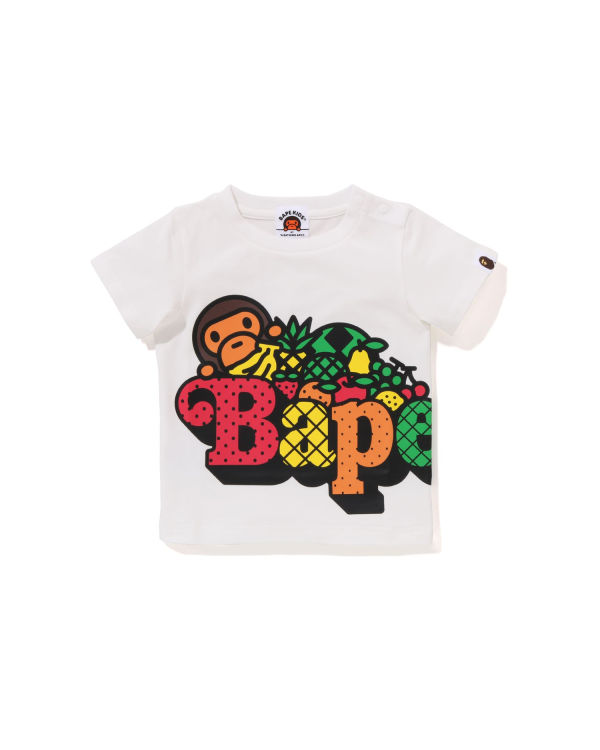 Camiseta Bape Milo Fruit Niños Blancos | 931045-LRQ