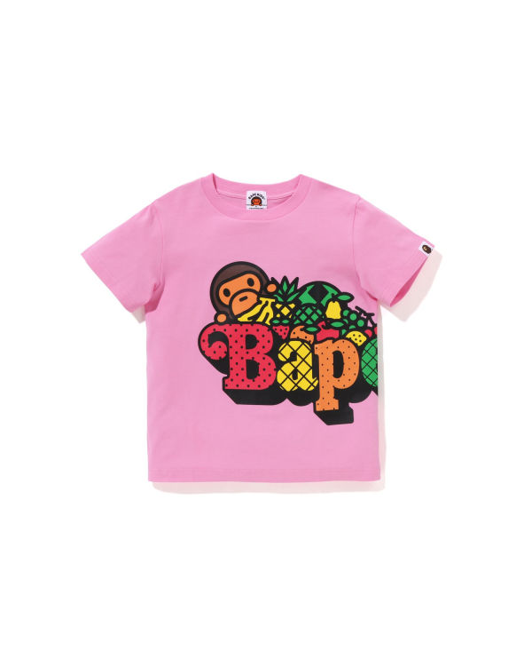 Camiseta Bape Milo Fruit Niños Rosas | 953208-IBT