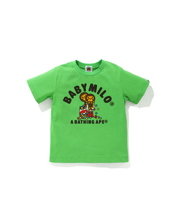 Camiseta Bape Milo Gum Ball Niños Verdes Claro | 675130-CUM