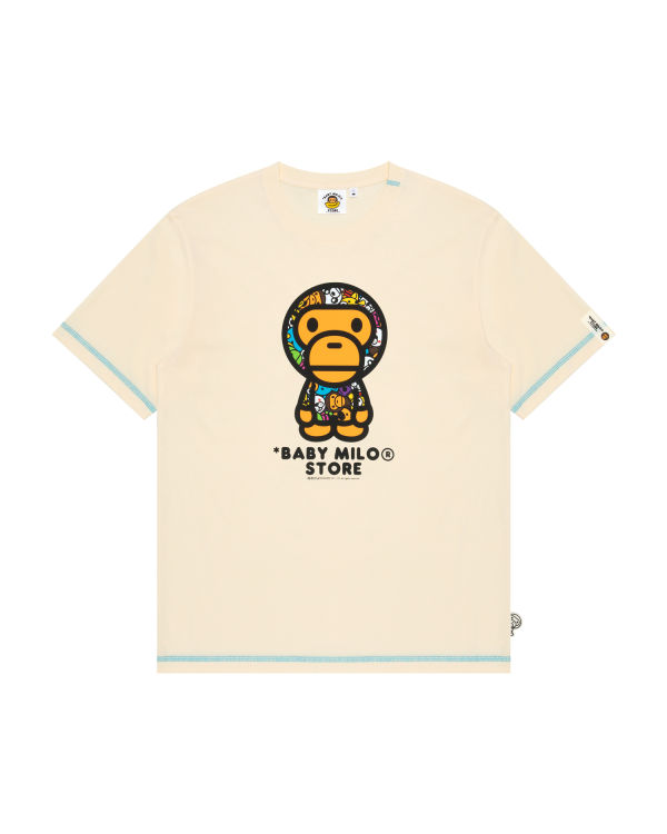 Camiseta Bape Milo Hombre Blancos | 580913-GEI