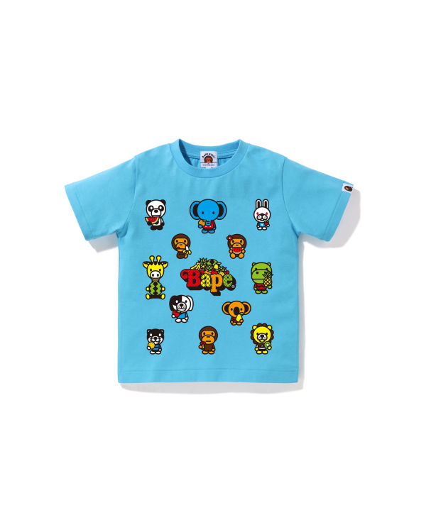 Camiseta Bape Milo Mixed Fruit #1 Niños Azules Claro | 601342-GLC