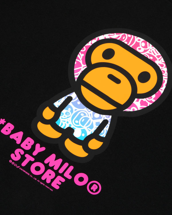 Camiseta Bape Milo Mujer Negros | 982543-ETH