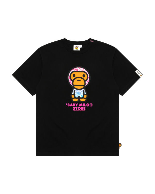 Camiseta Bape Milo Mujer Negros | 982543-ETH