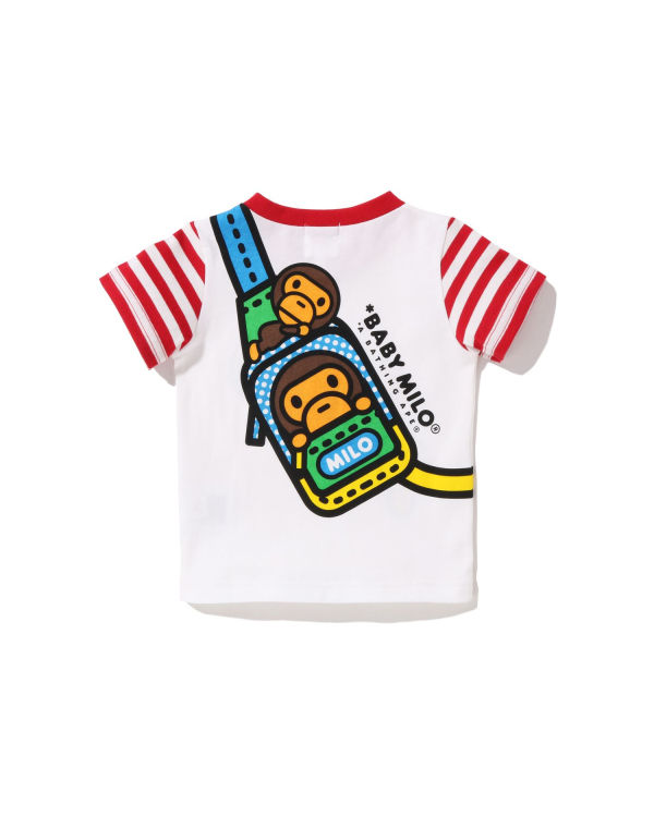 Camiseta Bape Milo One Shoulder Print Niños Rojos Claro | 724530-PTD