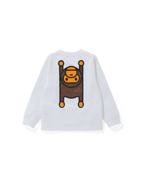 Camiseta Bape Milo Rug L/S Niños Blancos | 897623-PCE