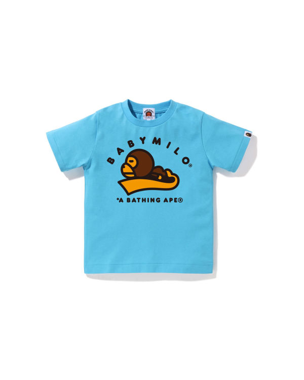 Camiseta Bape Milo Sleep Niños Azules | 137240-WMK