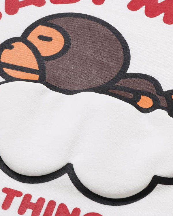 Camiseta Bape Milo Sleep On Cloud L/S Niños Blancos | 420195-CVR