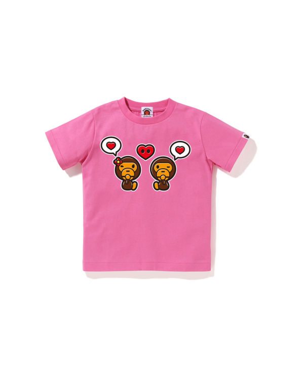 Camiseta Bape Milo Speech Balloon #1 Niños Rosas | 902845-KPQ