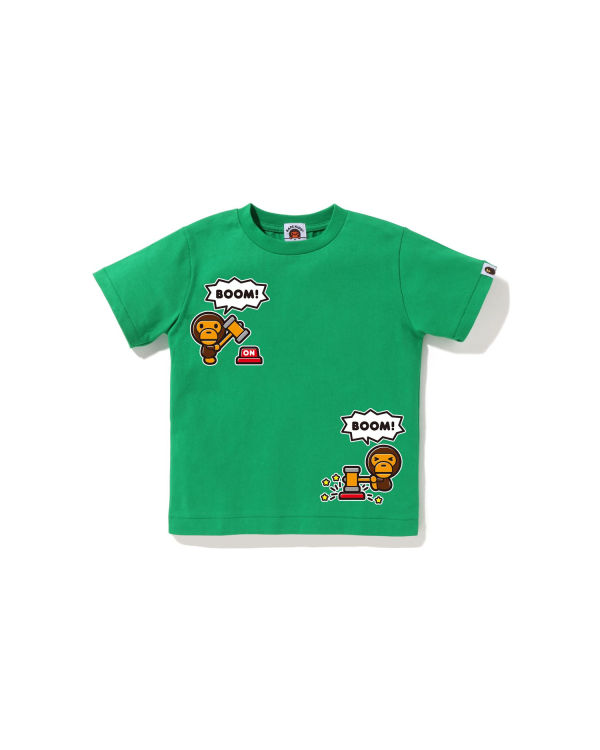 Camiseta Bape Milo Speech Balloon #4 Niños Turquesa | 437562-WLB