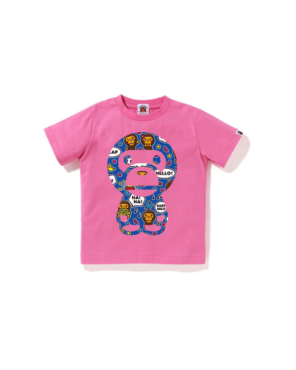 Camiseta Bape Milo Speech Balloon Big Milo Niños Rosas | 903468-RYW