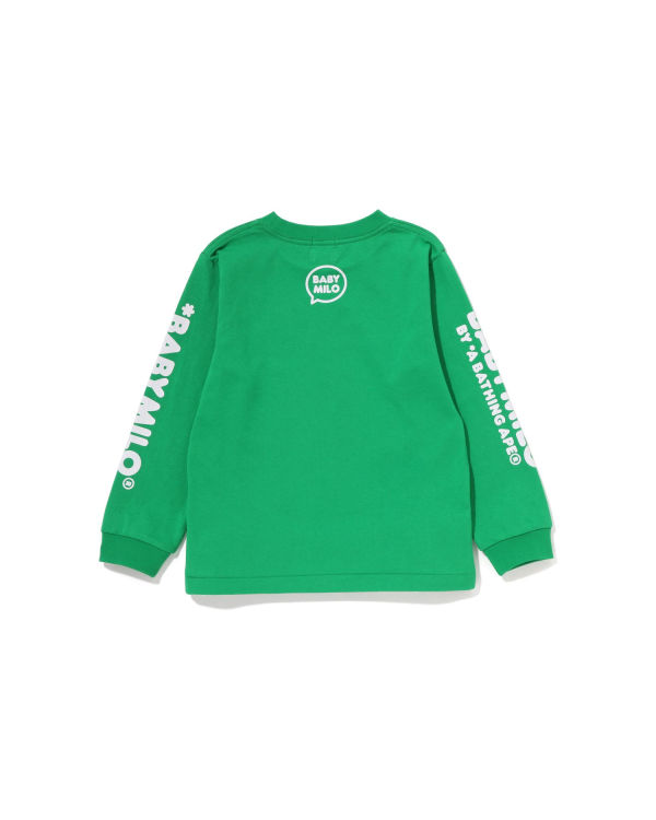 Camiseta Bape Milo Speech Balloon L/S #3 Niños Verde Menta | 247819-RQK