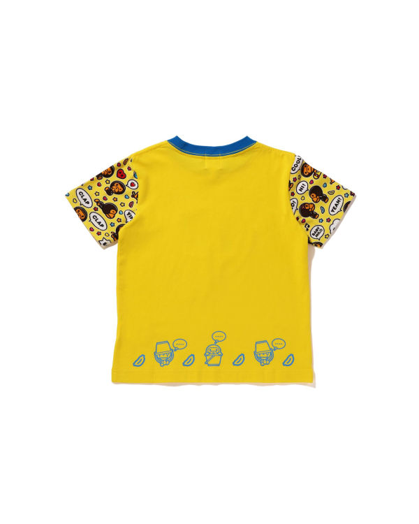 Camiseta Bape Milo Speech Balloon Milo Lisa Niños Amarillos | 608712-XYZ