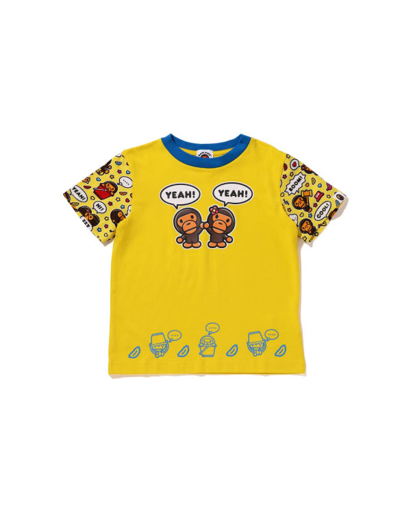 Camiseta Bape Milo Speech Balloon Milo Lisa Niños Amarillos | 608712-XYZ