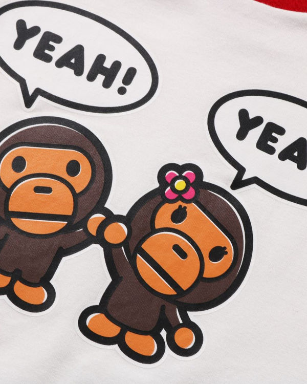 Camiseta Bape Milo Speech Balloon Milo Lisa Niños Blancos | 742538-ACI