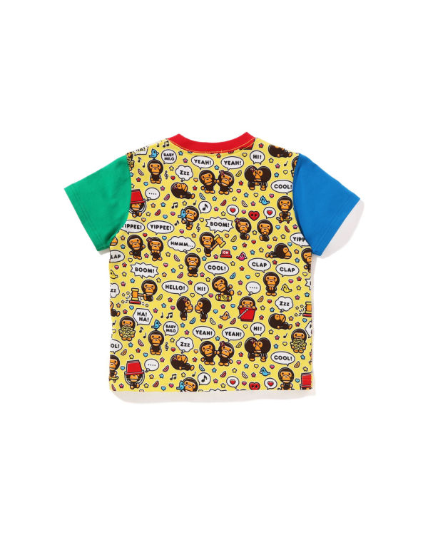 Camiseta Bape Milo Speech Balloon Niños Amarillos | 461578-JHL