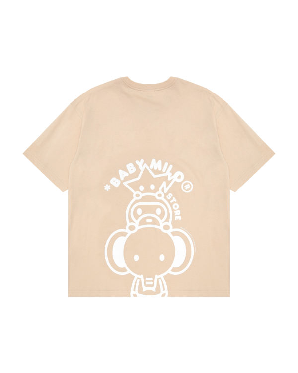 Camiseta Bape Milo boxy fit Mujer Beige | 684273-WXB