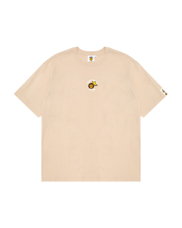 Camiseta Bape Milo boxy fit Mujer Beige | 684273-WXB