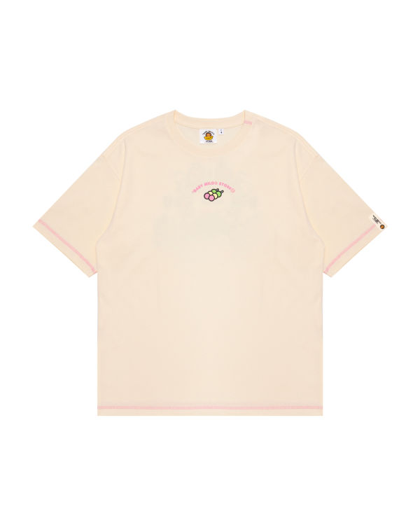 Camiseta Bape Milo boxy fit Mujer Blancos | 138657-AFO