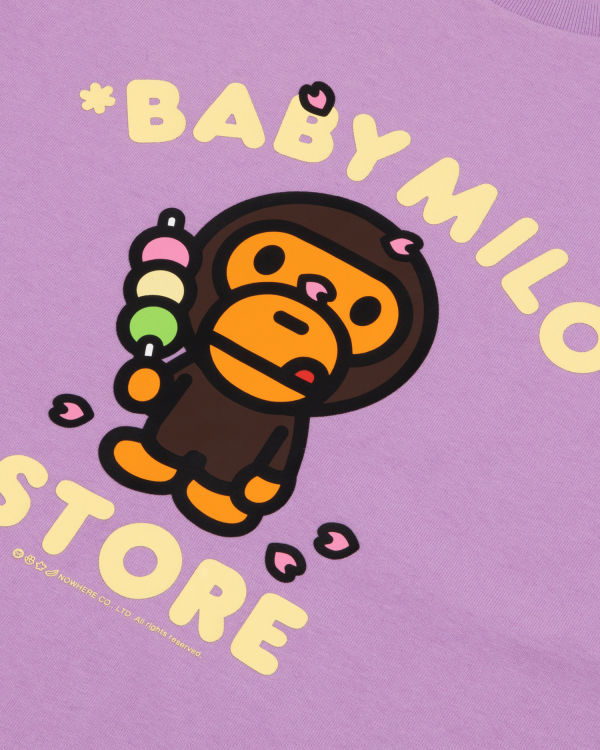 Camiseta Bape Milo boxy fit Mujer Morados | 964720-ZYG