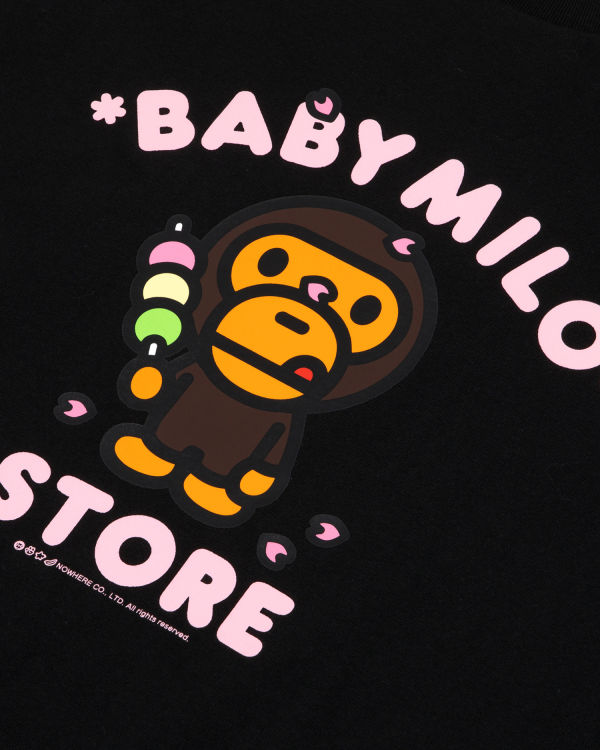 Camiseta Bape Milo boxy fit Mujer Negros | 530782-RFV