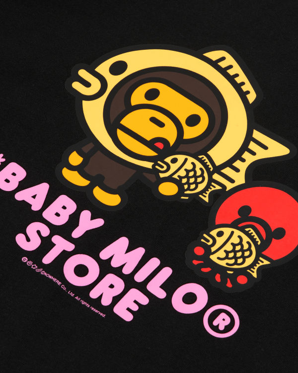 Camiseta Bape Milo graphic Mujer Negros | 081273-RAJ