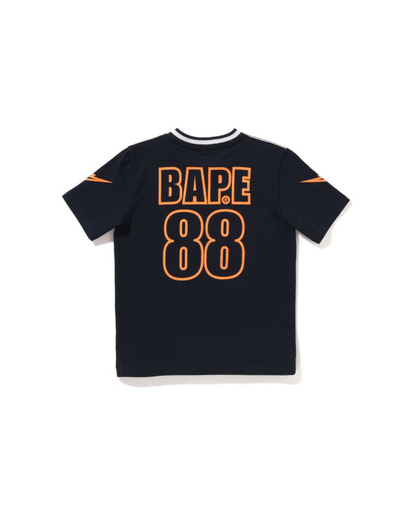 Camiseta Bape Moonface Football Niños Azul Marino Azules | 912605-ODR