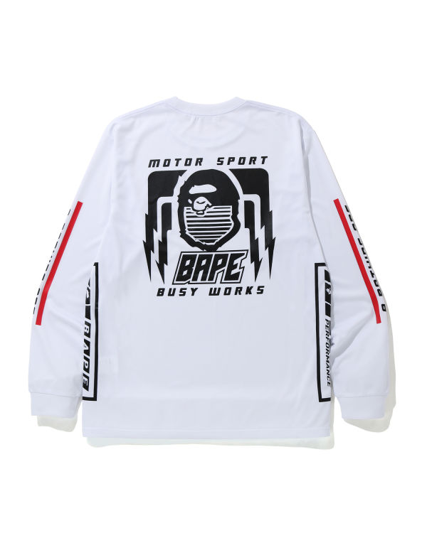 Camiseta Bape Motor Deporte Hombre Blancos | 165832-GCB