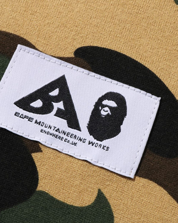 Camiseta Bape Multi Label 1st Camo L/S Mujer Amarillos | 907368-FWA