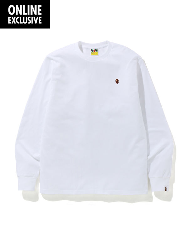 Camiseta Bape One Point logo Hombre Blancos | 756309-YJE