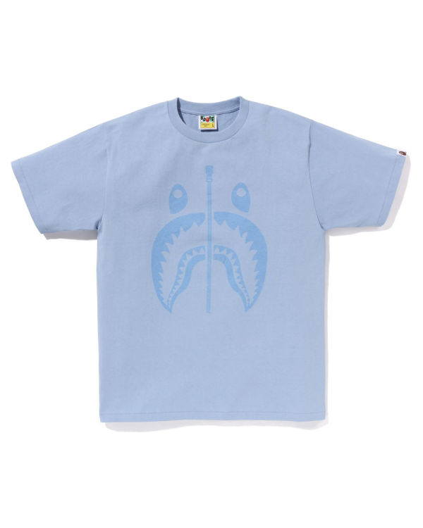 Camiseta Bape Pigment Shark Hombre Azules Claro | 294561-YWJ