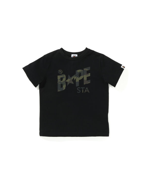 Camiseta Bape Reflector 1st Camo Sta Logo Niños Negros | 216390-TIM