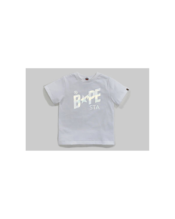 Camiseta Bape Reflector 1st Camo Sta Logo Niños Blancos | 365729-SGE