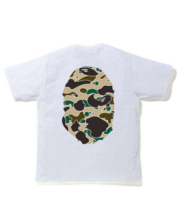 Camiseta Bape STA Camo Big Ape Head Hombre Blancos | 398210-KDO