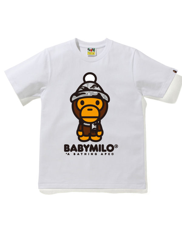 Camiseta Bape STA Camo Milo Invierno Mujer Blancos | 915263-ANE