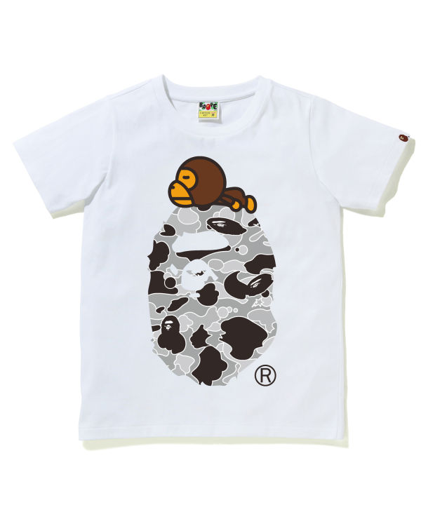 Camiseta Bape STA Camo Milo On Big Ape Mujer Blancos | 354167-FEC