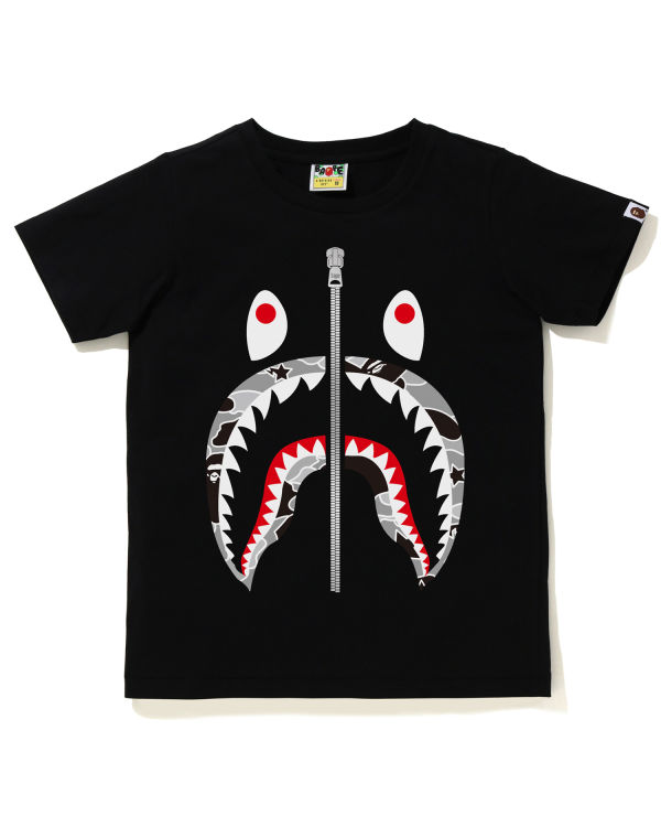 Camiseta Bape STA Camo Shark Mujer Negros | 815647-XCE