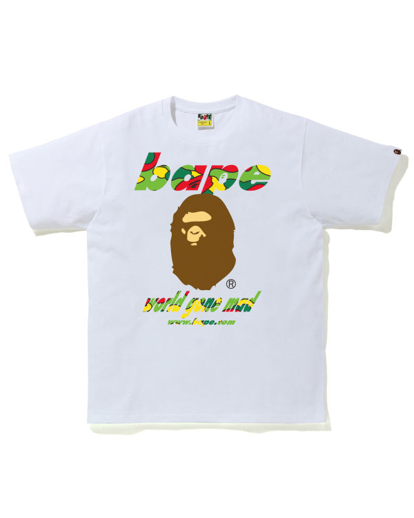 Camiseta Bape STA Camo WGM Ape Head Hombre Blancos | 095482-FCO