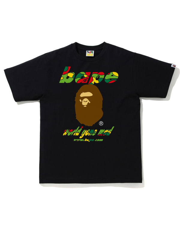 Camiseta Bape STA Camo WGM Ape Head Hombre Negros | 945723-KAP