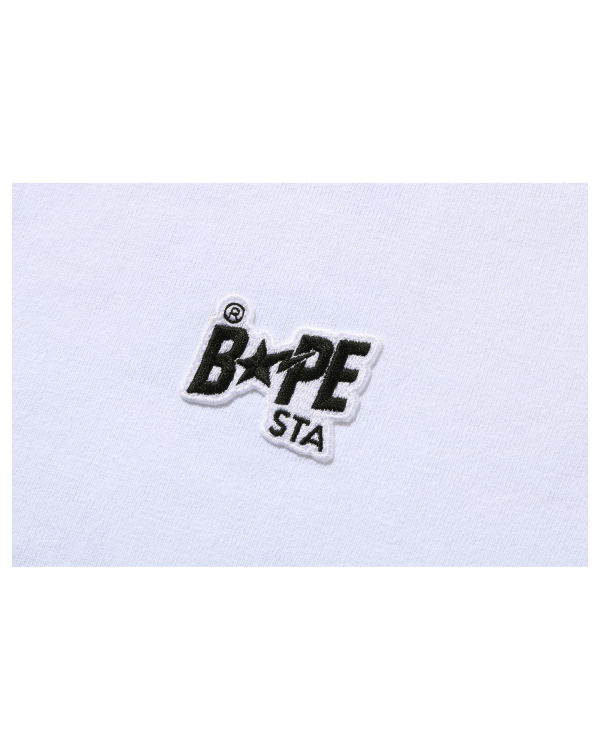 Camiseta Bape STA Logo One Point Mujer Blancos | 719253-LQF