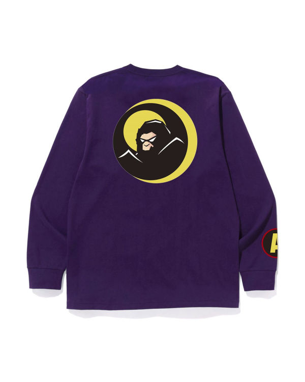 Camiseta Bape Shadow L/S Hombre Morados | 872935-NWB