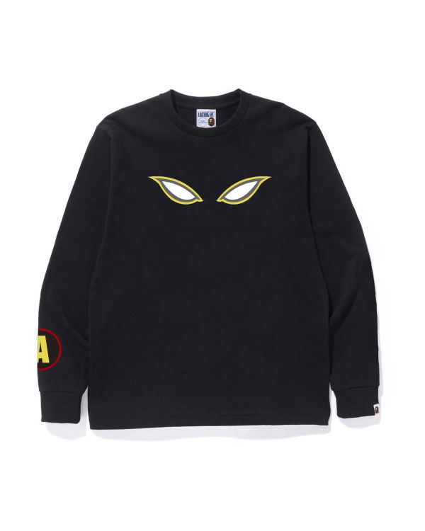 Camiseta Bape Shadow L/S Hombre Negros | 293816-VLX