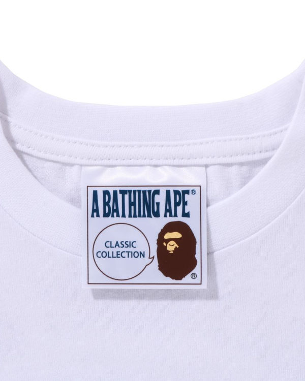 Camiseta Bape Shadow Niños Blancos | 367290-QHP