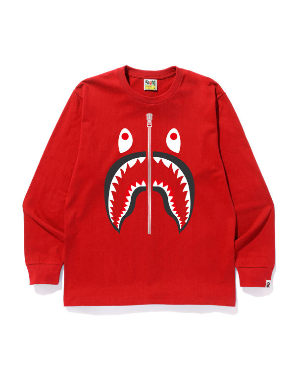 Camiseta Bape Shark Hombre Rojos Claro | 760394-YRA