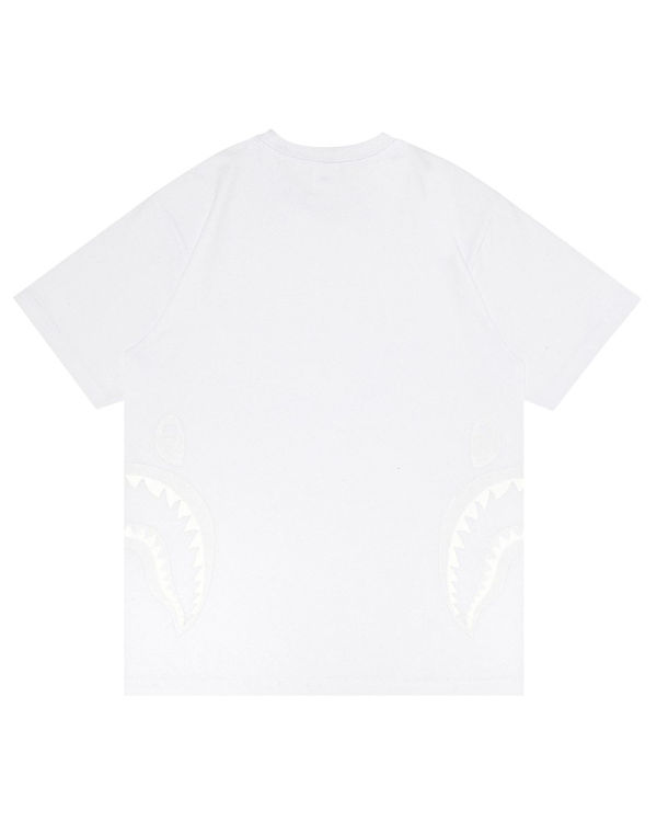 Camiseta Bape Side Shark Hombre Blancos | 267539-PMS