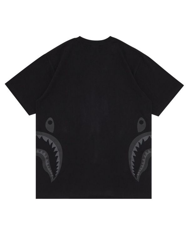 Camiseta Bape Side Shark Hombre Negros | 159648-RXS