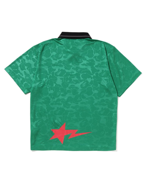 Camiseta Bape Soccer Game Relaxed Fit Polo Hombre Verdes Claro | 265147-QCW