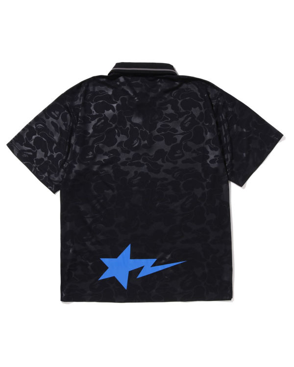 Camiseta Bape Soccer Game Relaxed Fit Polo Hombre Negros | 471028-SBO