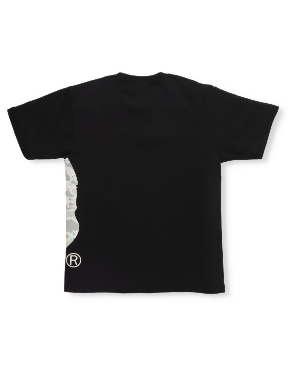 Camiseta Bape Space Camo Side Big Ape Head Hombre Negros | 083642-MFE