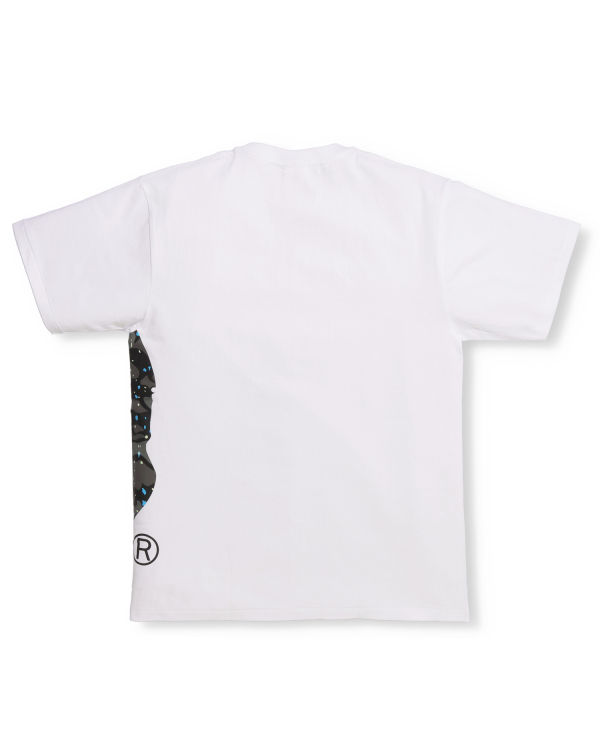 Camiseta Bape Space Camo Side Big Ape Head Hombre Blancos | 465831-RYV