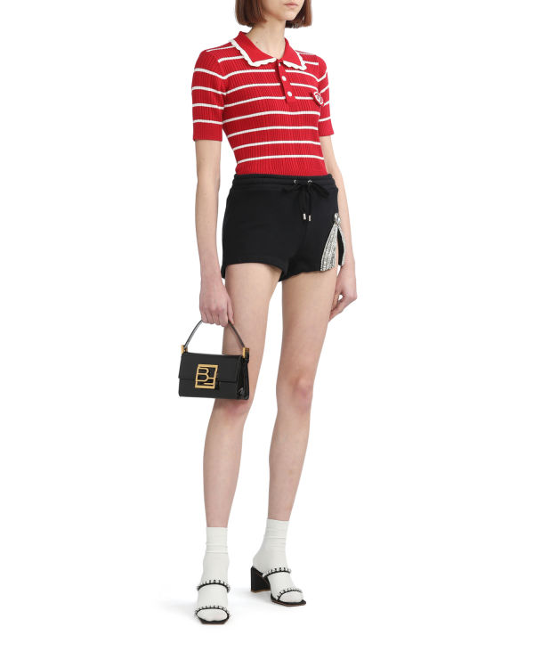 Camiseta Bape Stripe Mujer Rojos Claro | 081462-BCW